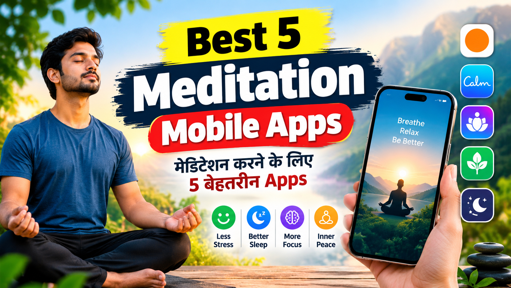 Best 5 Meditation Mobile Apps