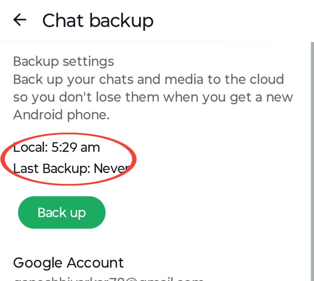 How to restore WhatsApp chat