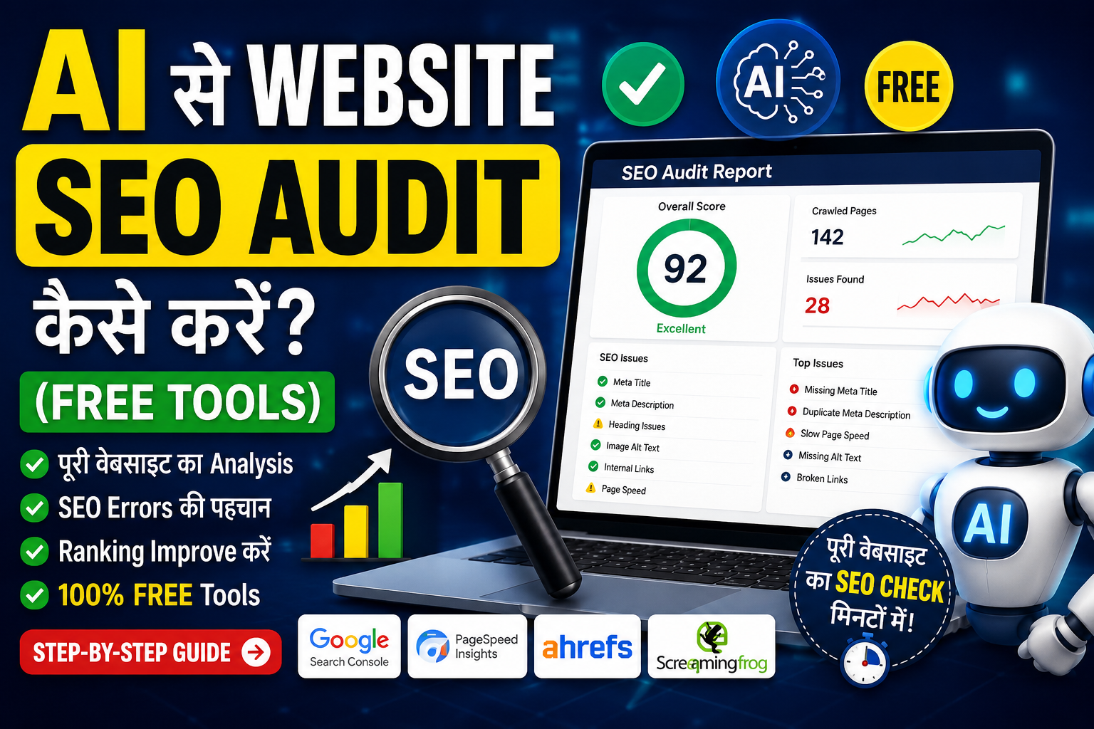 ai se website seo audit kaise kare
